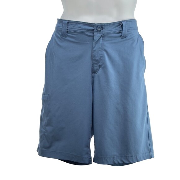 COLUMBIA Men's Shorts Blue Performance Regular Fit Polyester Stretch Size 36 - Picture 1 of 11